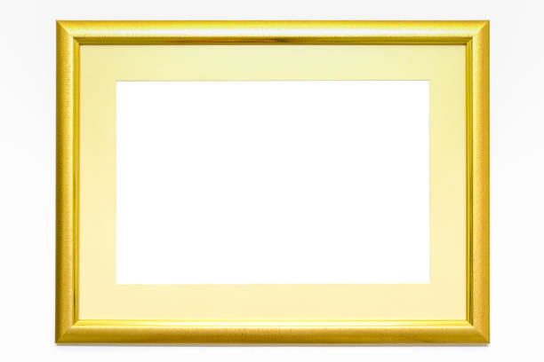 istock Golden vintage frame, Golden frame Louis isolated on white background 1349707997