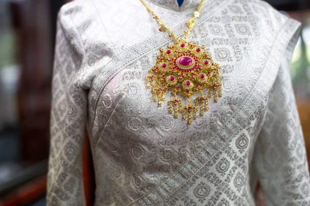 istock ancient thai dress for an event,wedding,religious ceremony 1349709205
