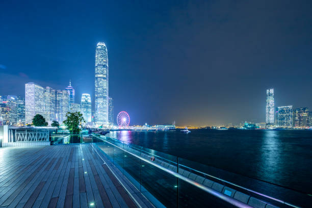 Night view of Central, Hong Kong