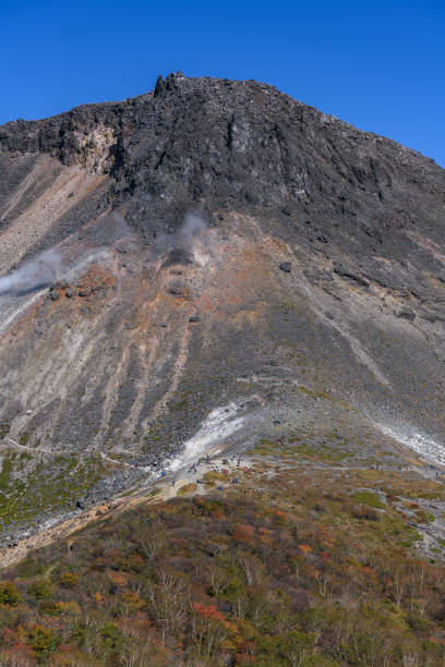 istock Mount Chausu in the autumn 1349710602