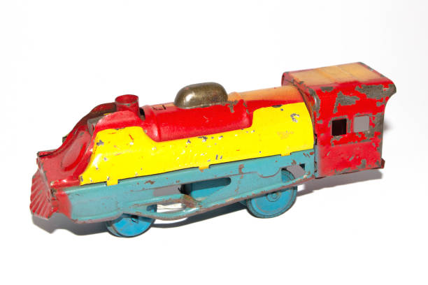istock A Vintage Tin Plate Toy Train On White Background 1349714428