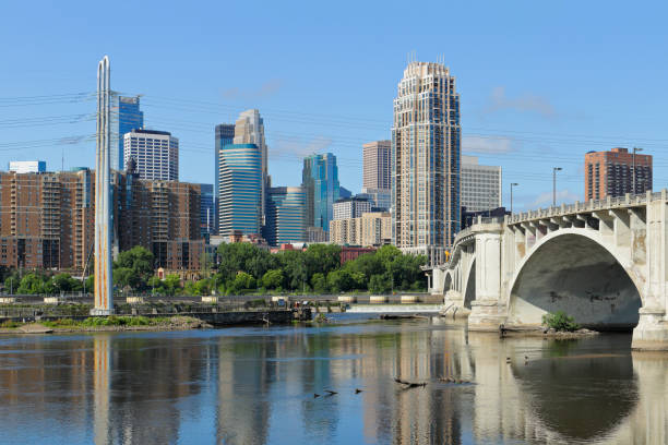 istock Minneapolis Skyline + Central Avenue Bridge 1349717218