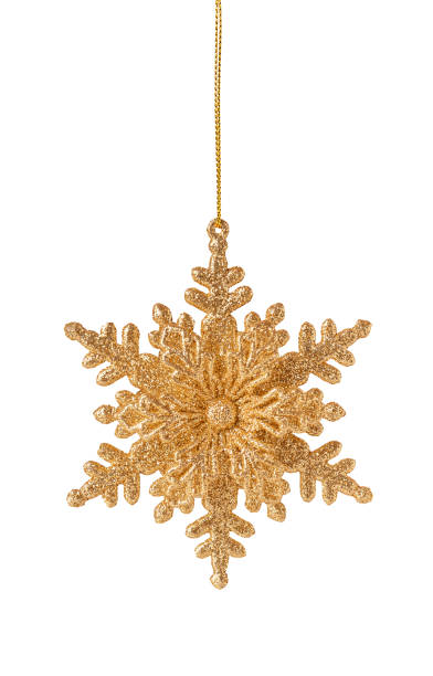 istock Golden Christmas snowflake 1349717686