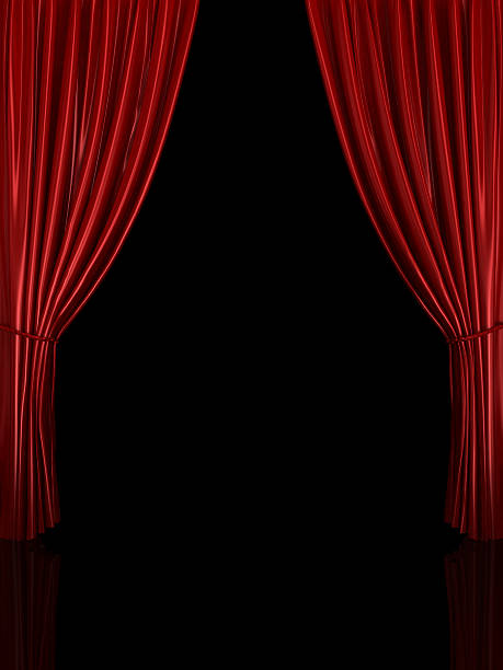 красные curtain - curtain velvet red stage стоковые фото и изображения