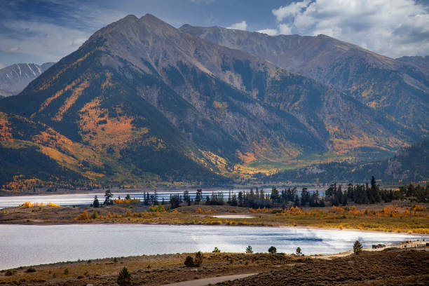 istock Stormy Sky Over Twin Lakes in Colorado 1349757903