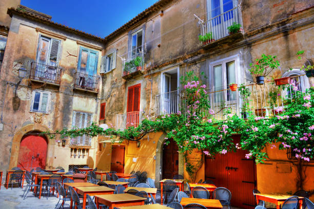 tropea calabria italy the historic center of Tropea Calabria Italy calabria stock pictures, royalty-free photos & images