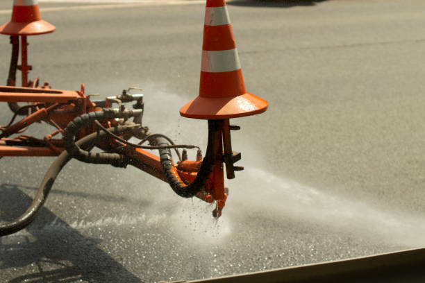 istock Washing the road. Harvesting equipment. 1349761772