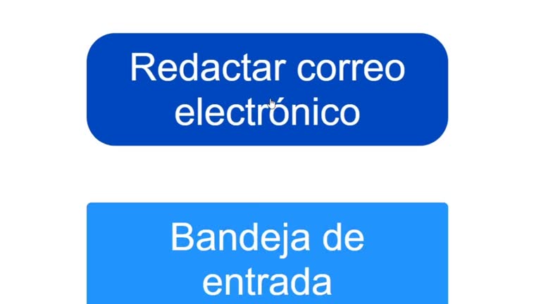 Spanish. Mouse Cursor Slides Over And Clicks Compose Email. Device Screen View of Cursor Clicking Create Email Message Online Software. Viewpoint Over The Internet Network Website.