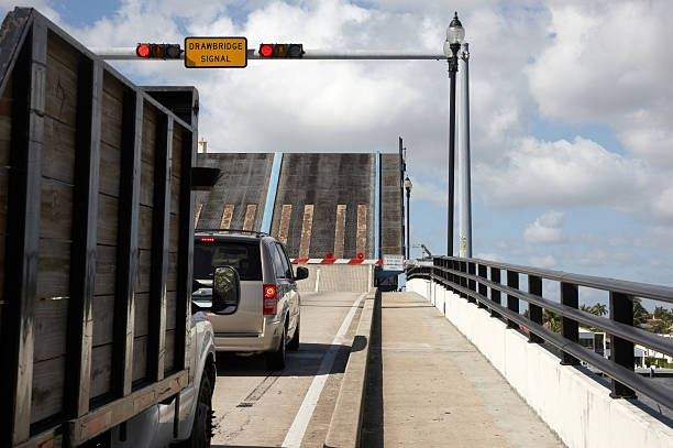 istock Traffic at drawbridge on Florida highway 134976667