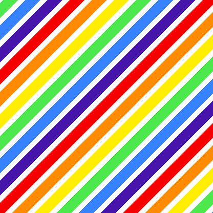 Rainbow lines colorful on white background. Abstract spectrum stripe image wallpaper.