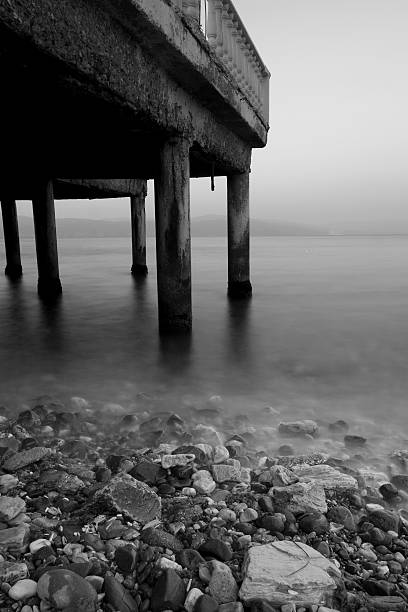 Molo in acqua - foto stock