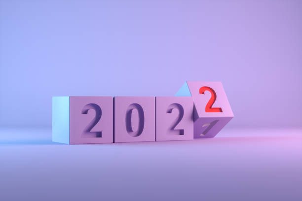 istock 2022 new year, cube dice shapes, changing from 2021 to 2022 1349781994