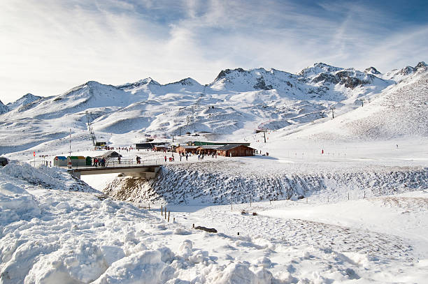 Ski resort of Formigal (Huesca, Spain) stock photo