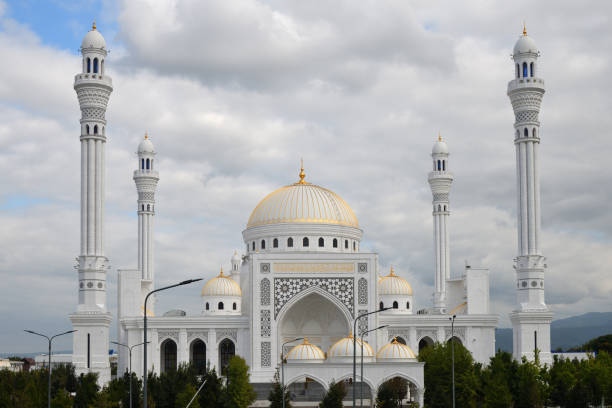 istock White Mosque in Shali, Chechnya, Russia 1349788557
