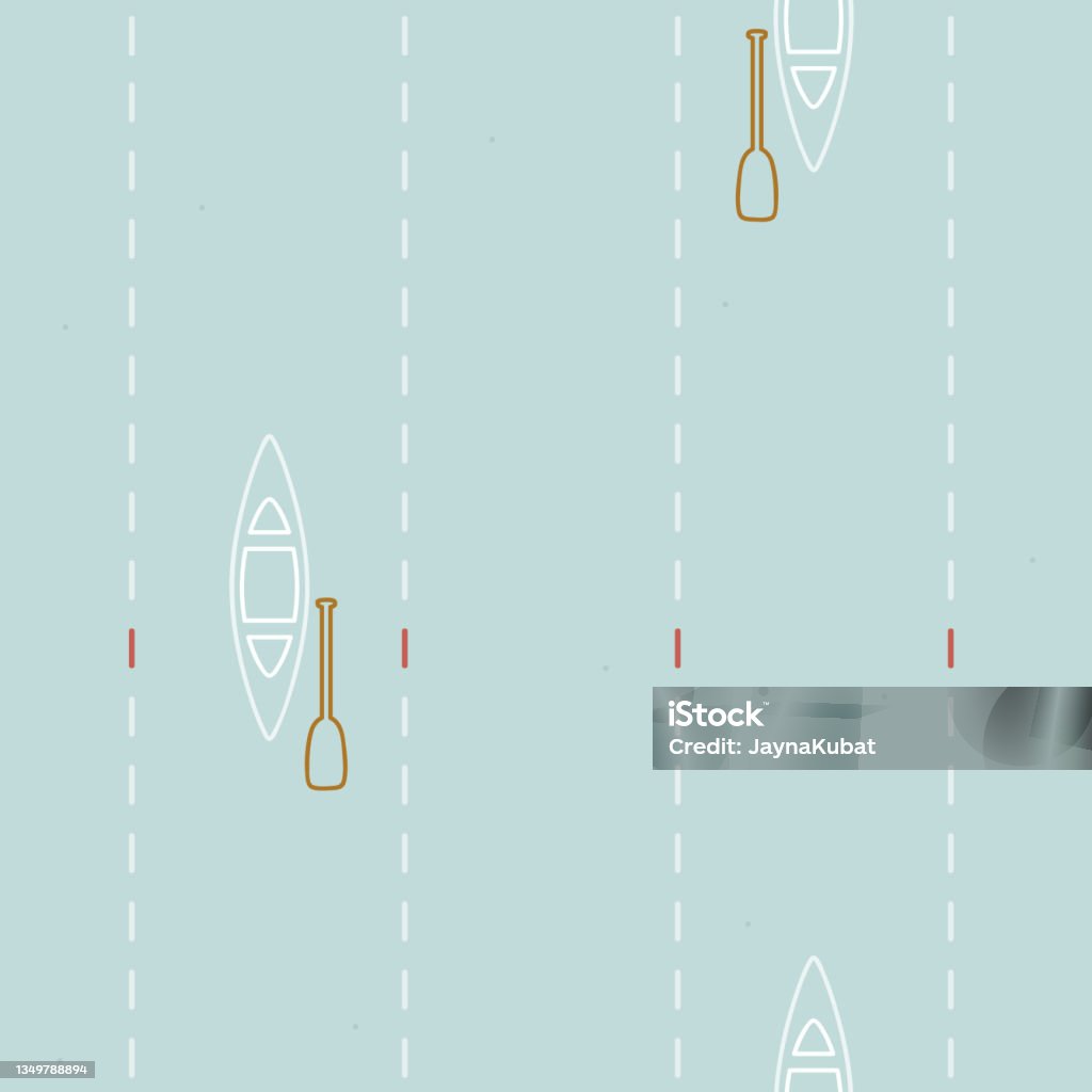 Canoe Racing Vector Racing White Canoes Stock Illustration - Download Image Now ...