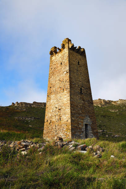 istock Kharkaroi Battle Tower. Chechnya. Russia 1349789885