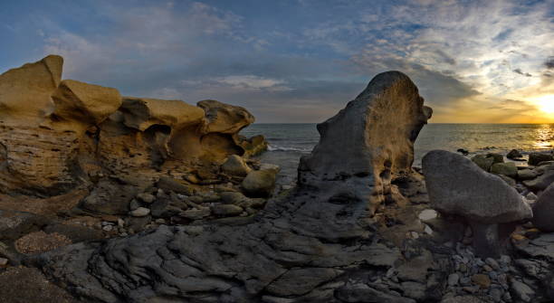 istock Bizarre rocks of the Caspian Sea 1349794273