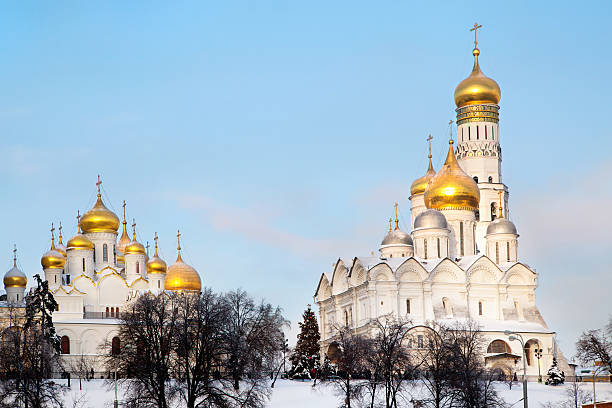 istock View of cathedrals in Moscow Kremlin, Russia 134979435