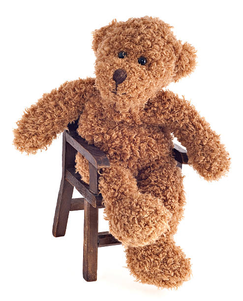 Teddy Bear Sitting in Chair