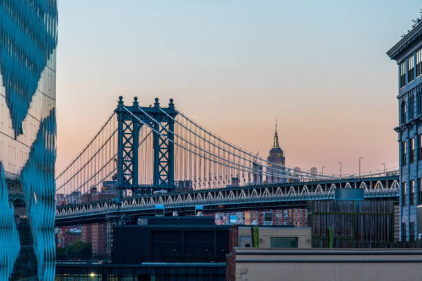 Williamsburg Bridge, Empire State Building in the background