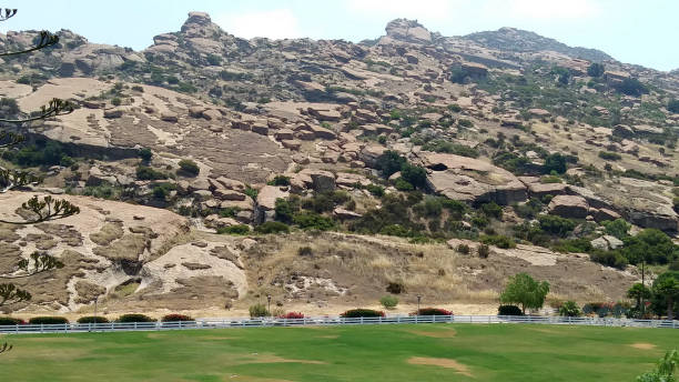 A Rock-strewn Hill in Ventura County stock photo