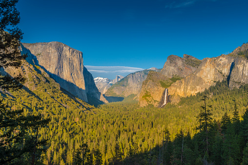 Yosemite Valley at Sunset.