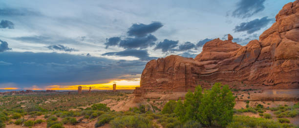 istock Thunderstorm approaches Arches National Park, UT. 1349807222