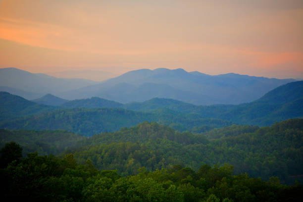 istock Smoky Mountains at sunset. 1349808361
