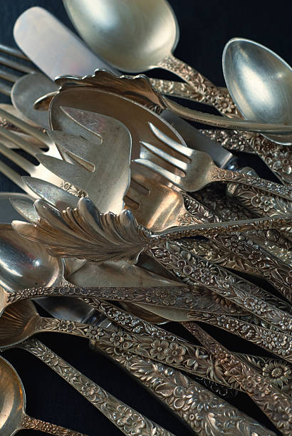 istock Vintage Sterling Silverware - Kitchen Utensils - Cutlery 134980919