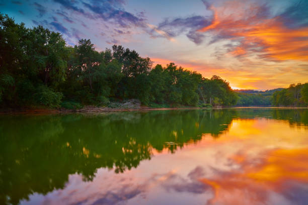 istock Sunset on the Kentucky River. 1349809412