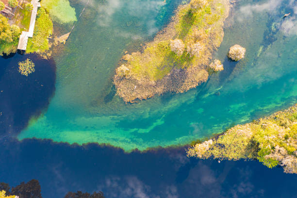 istock Rivers Joining, Aerial Drone View 1349809563