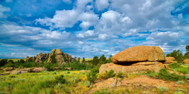 Photo of Rock formations at Vedauwoo Recreation Area, WY.