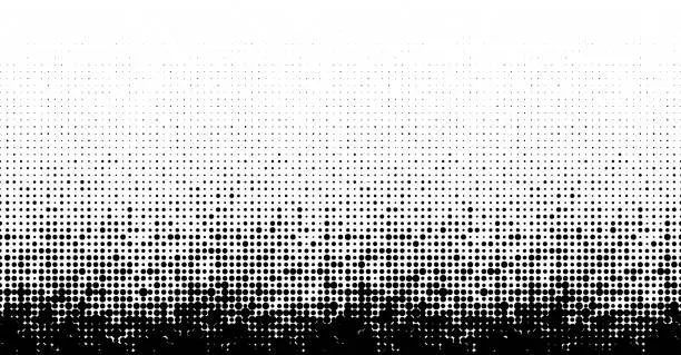 Vector illustration of half tone dots gradient background
