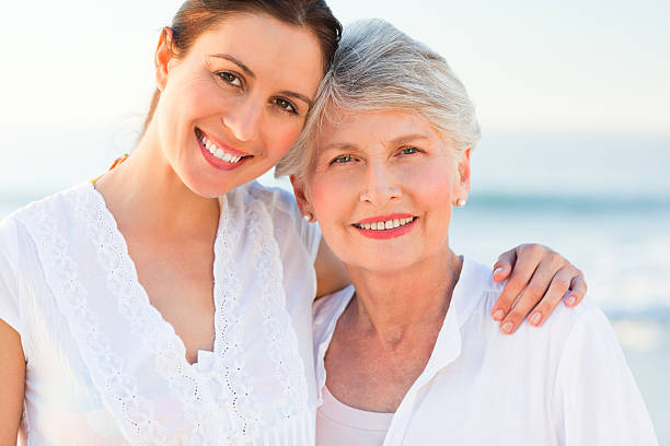 istock Smiling daughter with her mother 134981589
