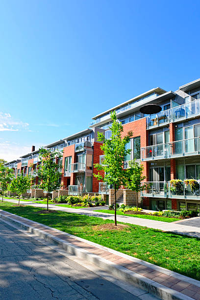 istock Modern town houses 134981779
