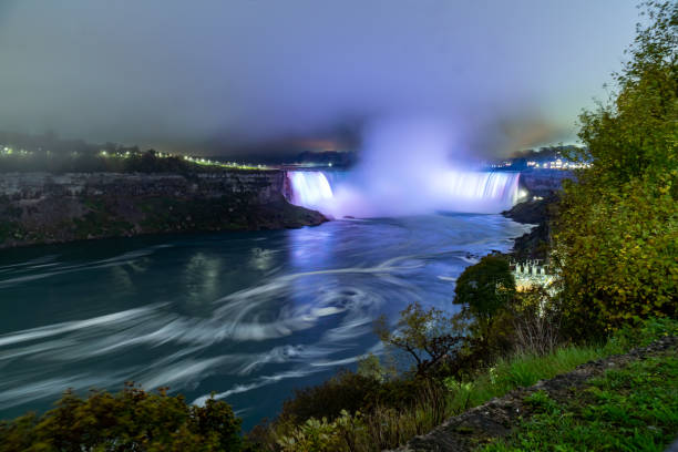 istock Niagara Falls at Night during a Storm 1349830783