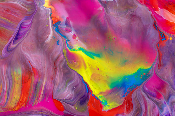 istock Textured background made with colorful paint 1349849602