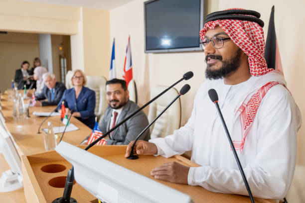 Muslim Politician Speaking In Public