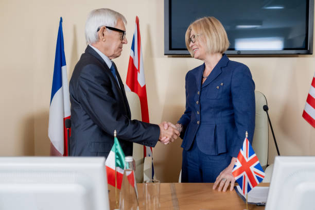 istock Shaking Hands After Political Discussion 1349854372