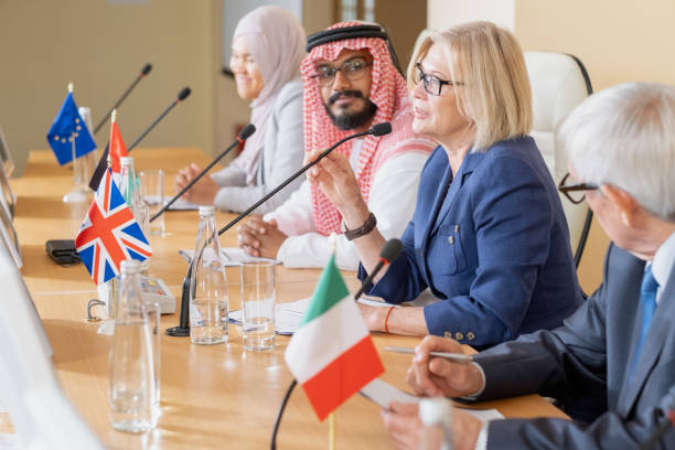 istock Politicians At Conference 1349854911