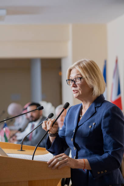 istock Congresswoman Perplexed By Audience Question 1349857891