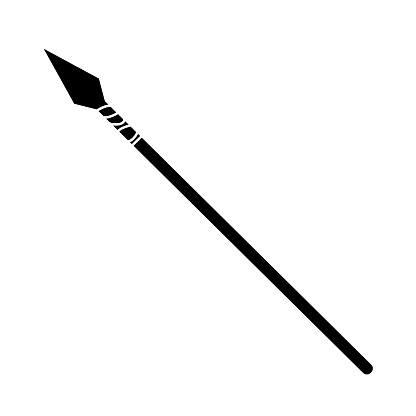 spear icon on white background. Spear logo. flat style