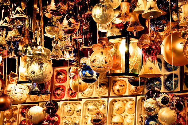 istock Golden Christmas Tree Decoration 134986169
