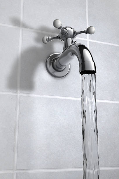 istock Water tap with tiles 134986418