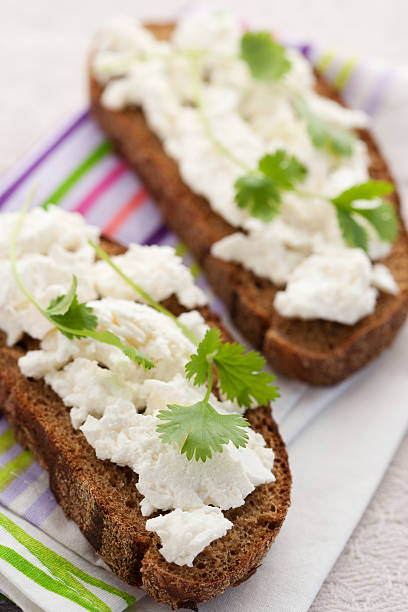 istock Sandwich with cottage cheese and coriander 134986663
