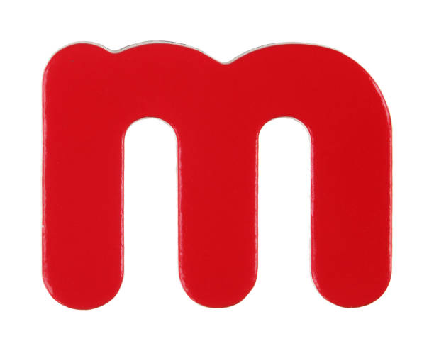 lower case m magnetic letter on white with clipping path A lower case m magnetic letter on white with clipping path magnetic letter stock pictures, royalty-free photos & images