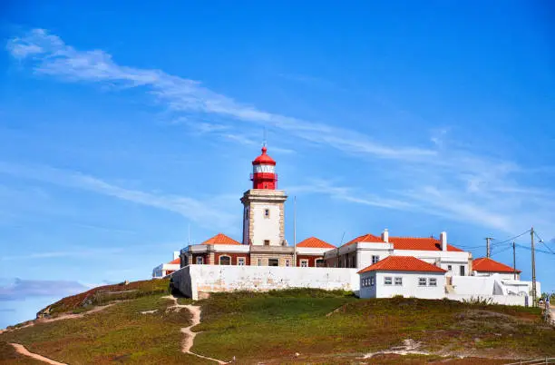 Photo of Lighthouse at Cabo da Roca most western Europe in Sintra, Lisbon, Portugal