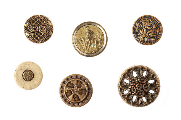 istock Brass Antique Metal Buttons 134989010