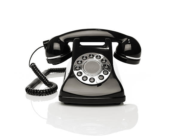 istock Vintage phone on white background 134989107