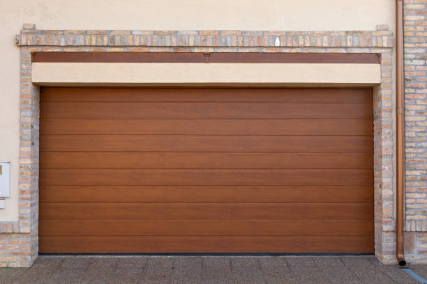 istock Brown garage door 1349897386